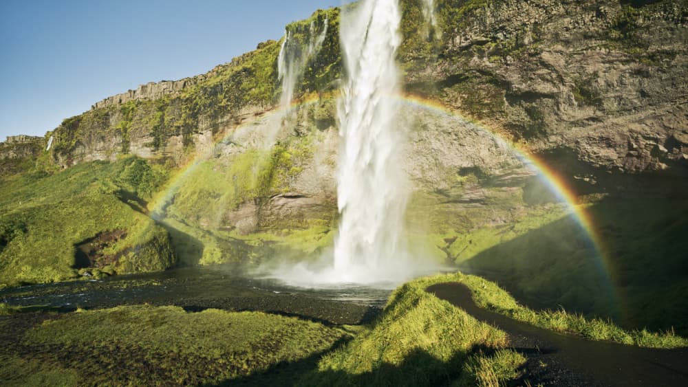 Rainbow Watefall by Stefan Hefele — canvas wall art