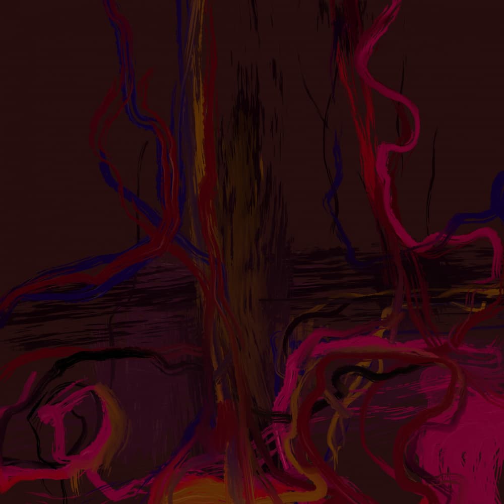 Tangled Organic Veins by Josie George — canvas wall art
