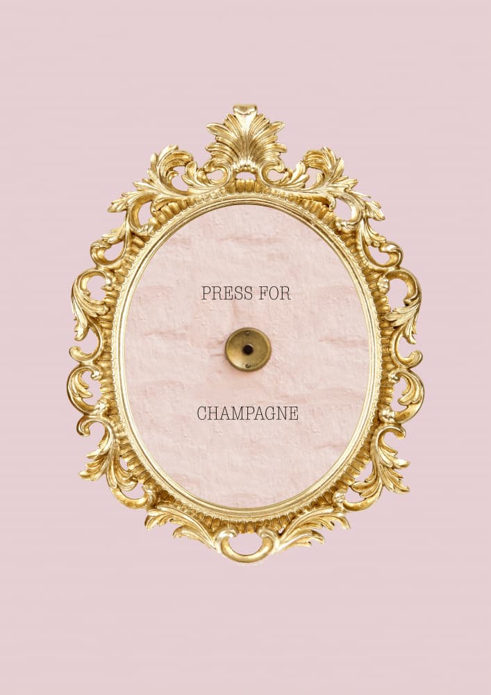Press For Champagne by Talitha McQueen — canvas wall art