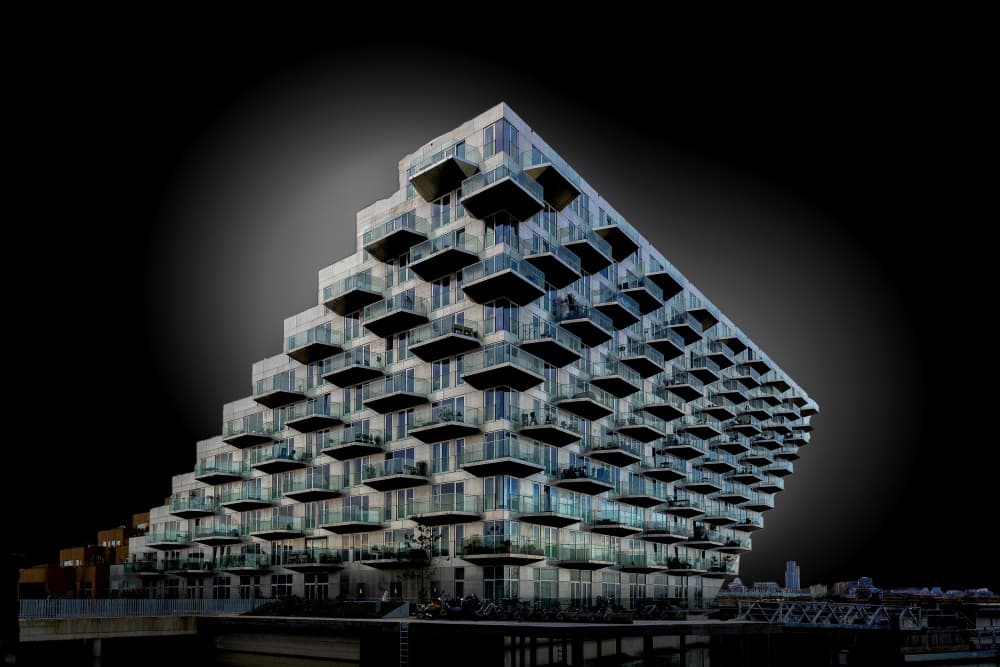 Modern Terraced Architecture by Wilma Wijers Smeets — canvas wall art