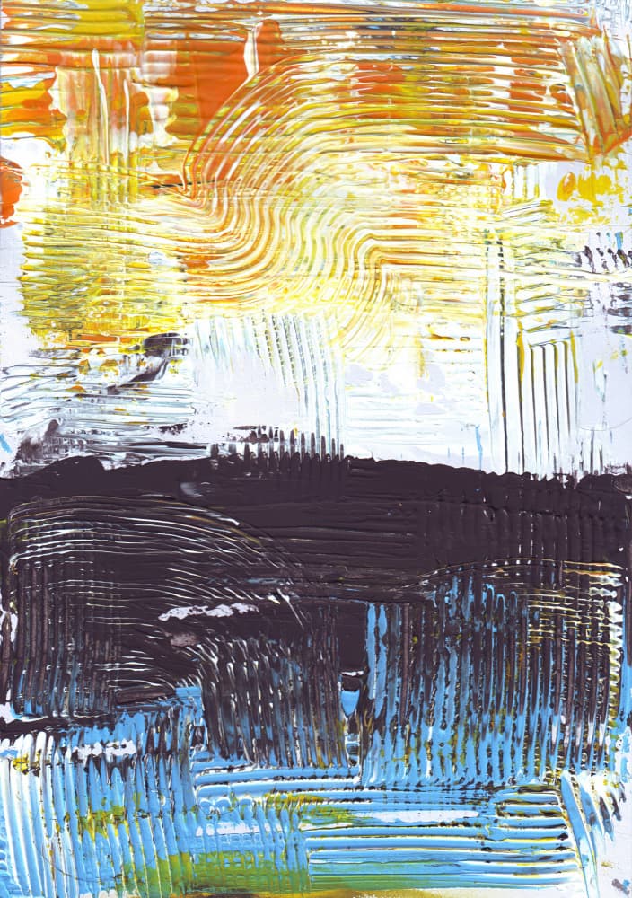 Vibrant Abstract Landscape by Rafal Kulik — canvas wall art