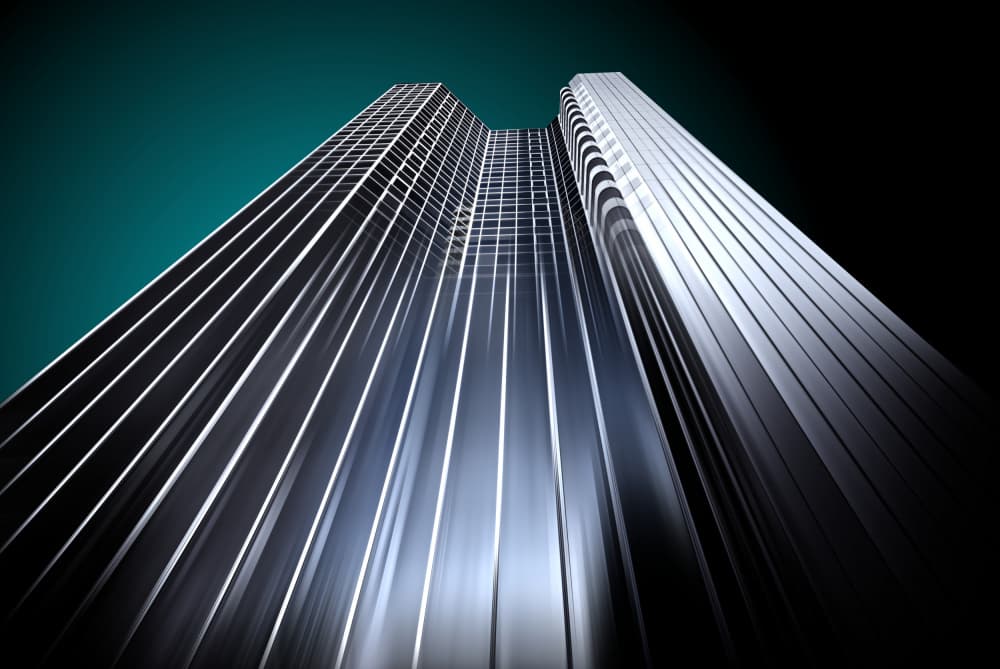 Modern Skyscraper View by Erhard Batzdorf — canvas wall art