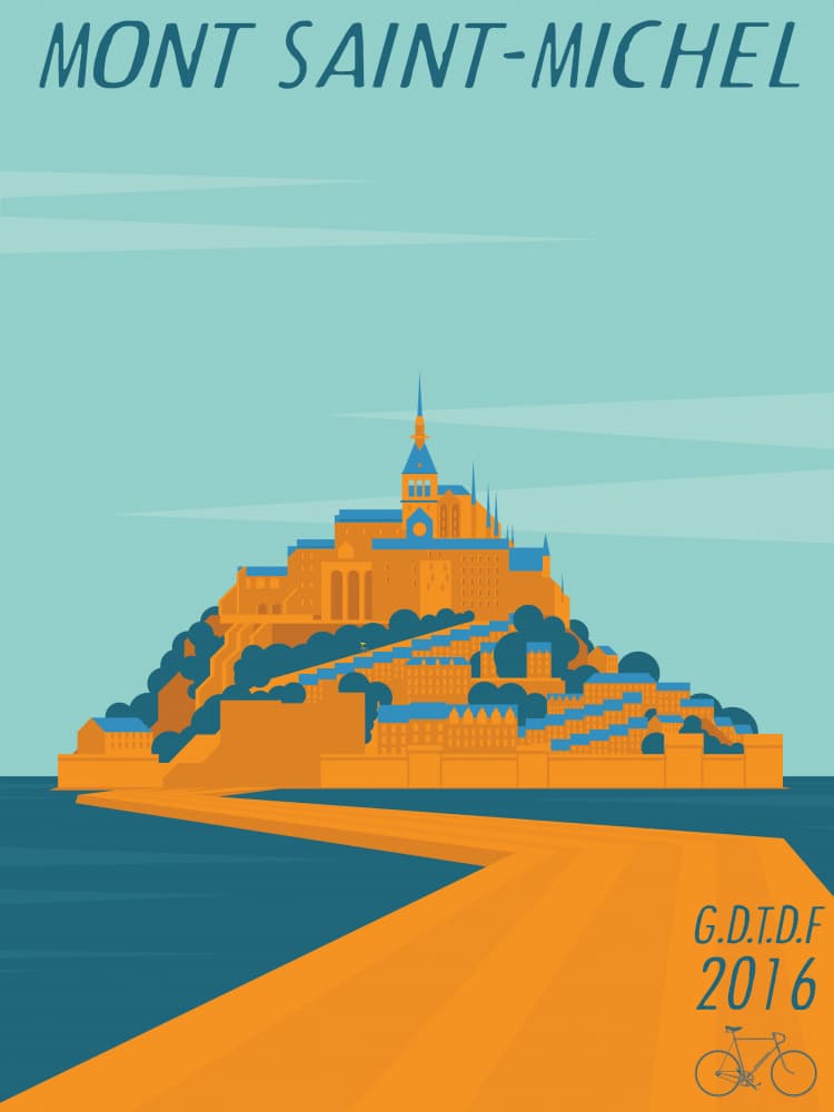 Mont Saint-Michel Cycling Path by Wyatt 9 — canvas wall art