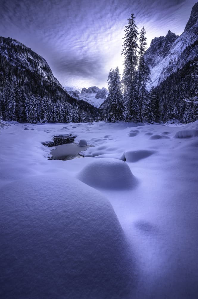 Winter Mountain Serenity by Anastasios Gialopoulos — canvas wall art