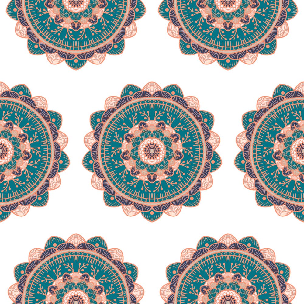 Bohemian Mandala Pattern by Marika Barsrsind — canvas wall art
