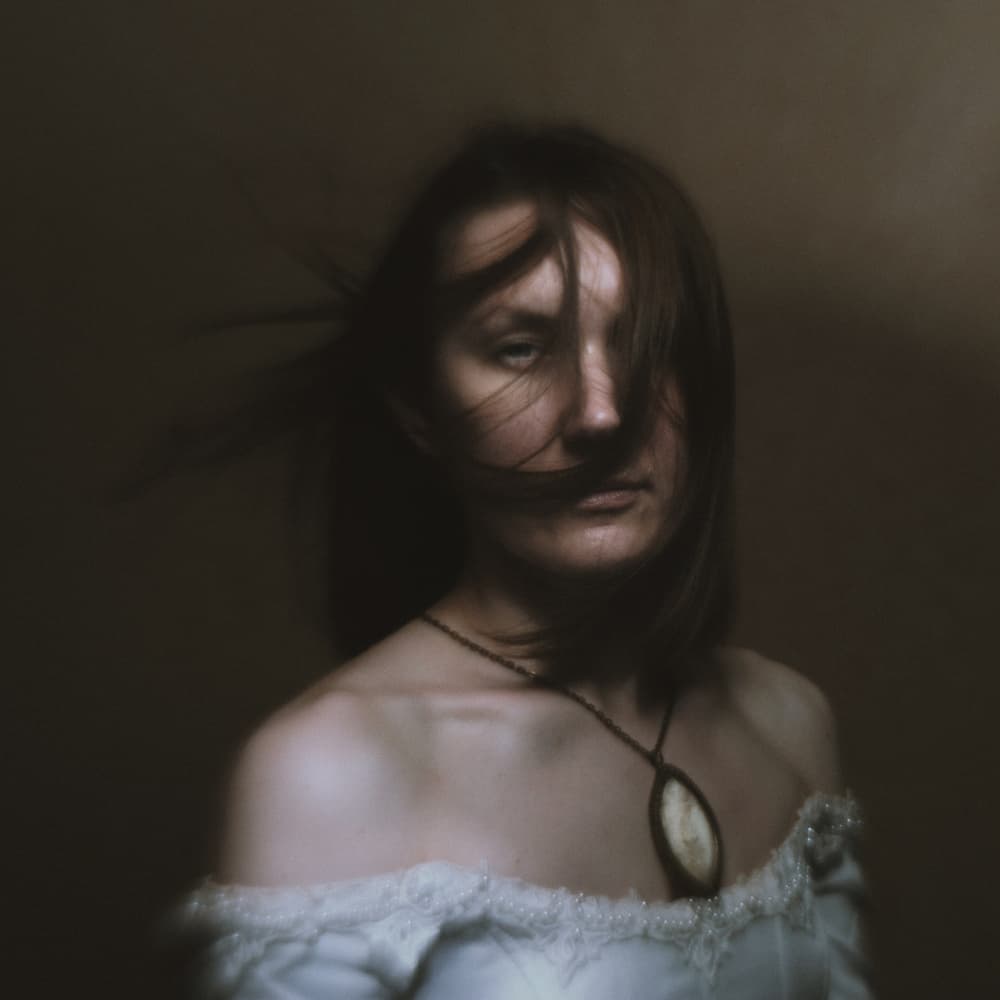 Mysterious Woman Portrait by Roland Helerand — canvas wall art