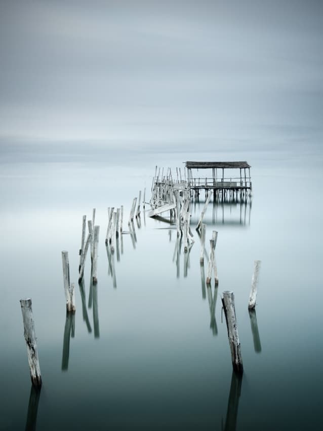 Ethereal Broken Pier by Paulo Dias — canvas wall art