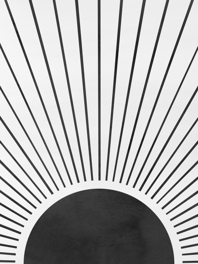 Minimalist Sun Arc by Vitor Costa — canvas wall art