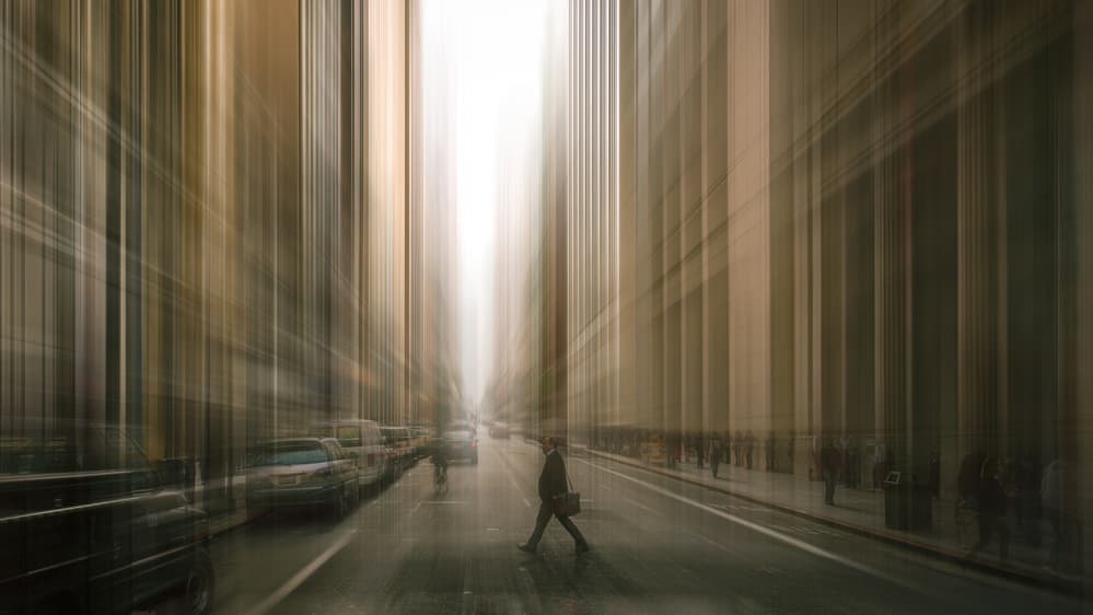 Urban Motion Blur by Dieter Reichelt — canvas wall art