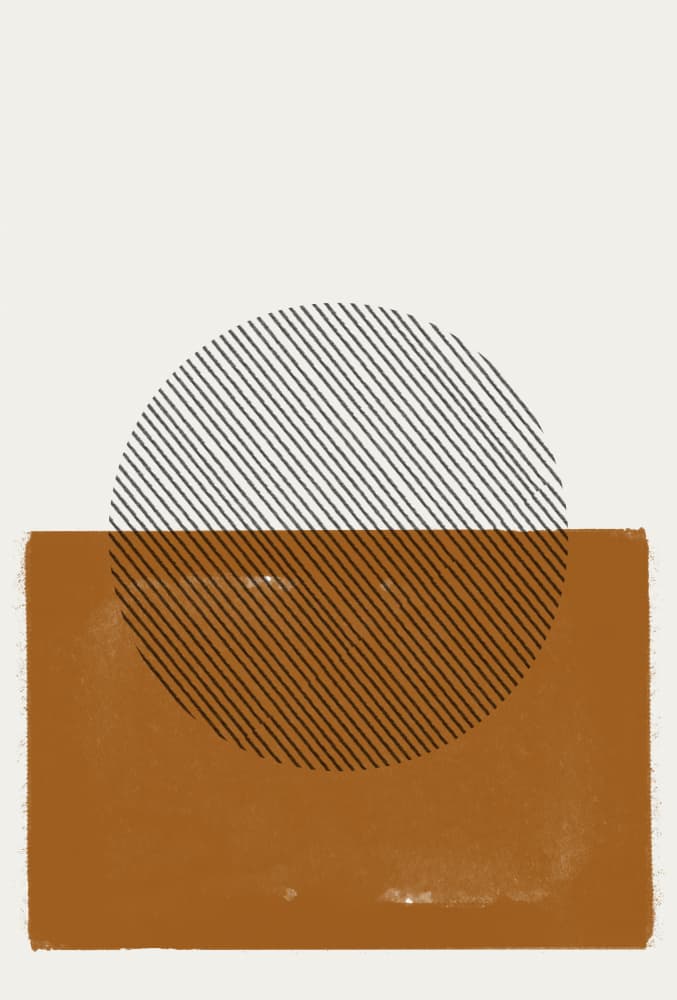 Striped Horizon by THE MIUUS STUDIO — canvas wall art