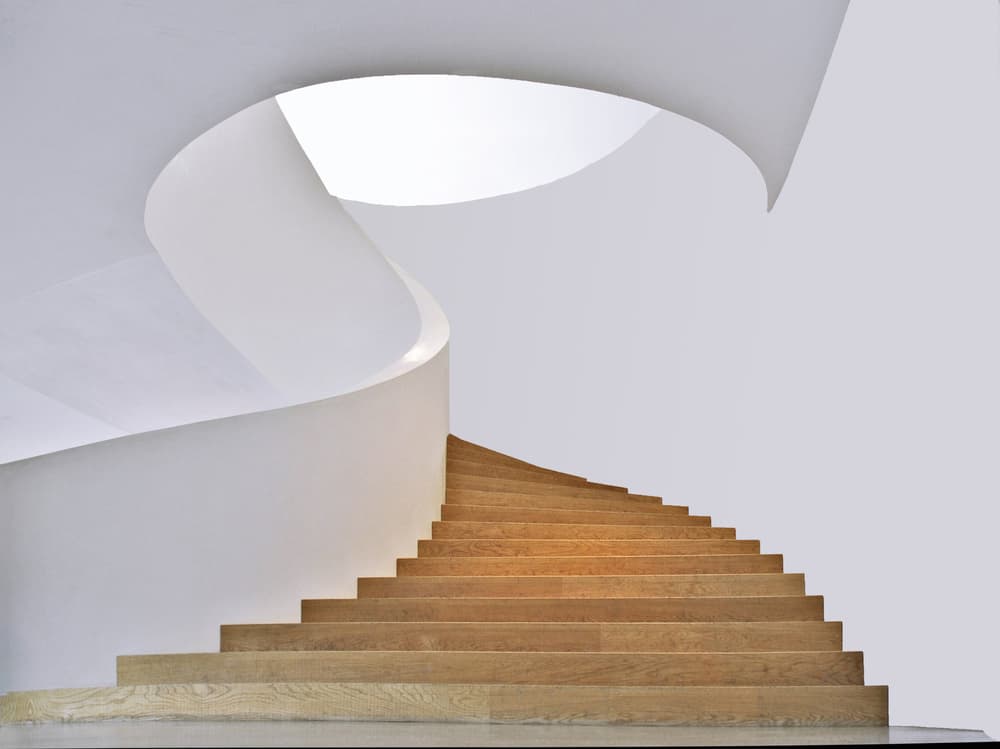 Modern Spiral Staircase by Anette Ohlendorf — canvas wall art