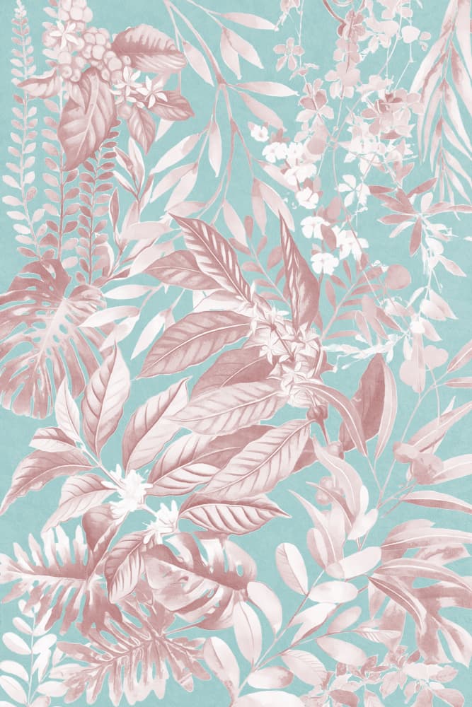 Blush Tropical Botanicals by amini54 — canvas wall art