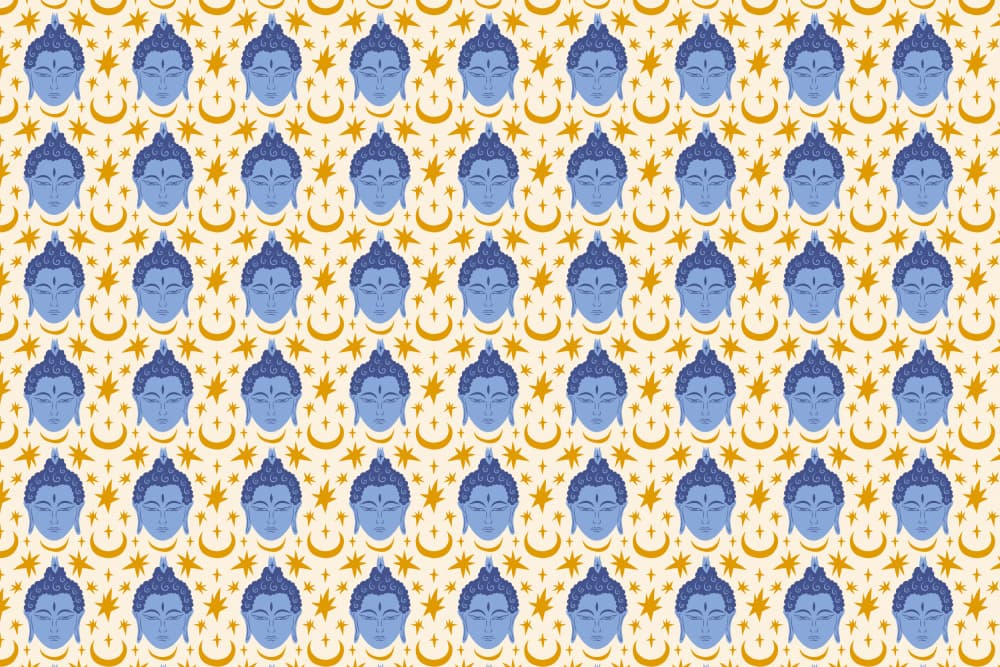 Buddhapatternno19 by Treechild — canvas wall art
