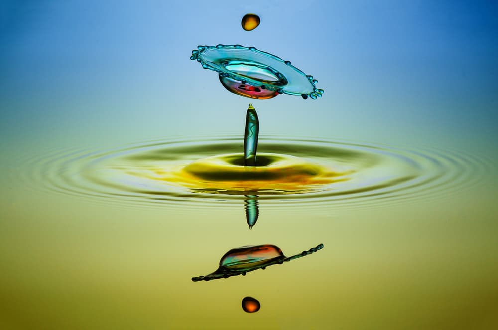 Vibrant Liquid Collision by Muhammad Berkati — canvas wall art