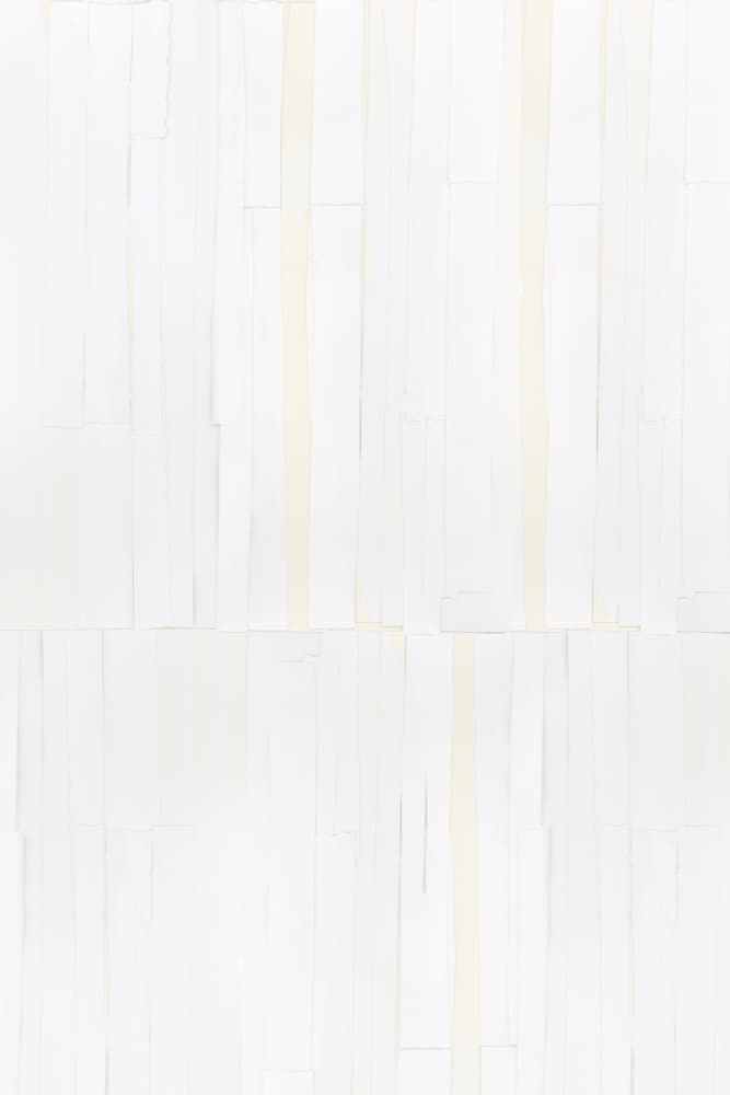 White Vertical Abstraction by cartissi — canvas wall art