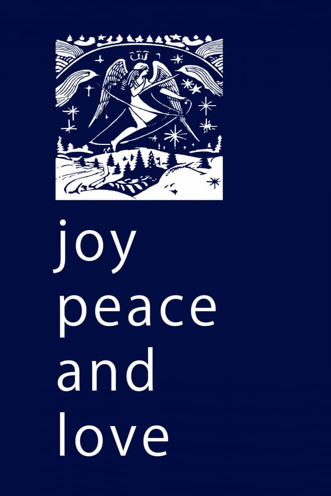 Angel Winter Peace Love by cartissi — canvas wall art
