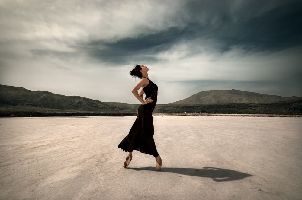 Graceful Desert Ballerina by Waldemar Szmidt — canvas wall art