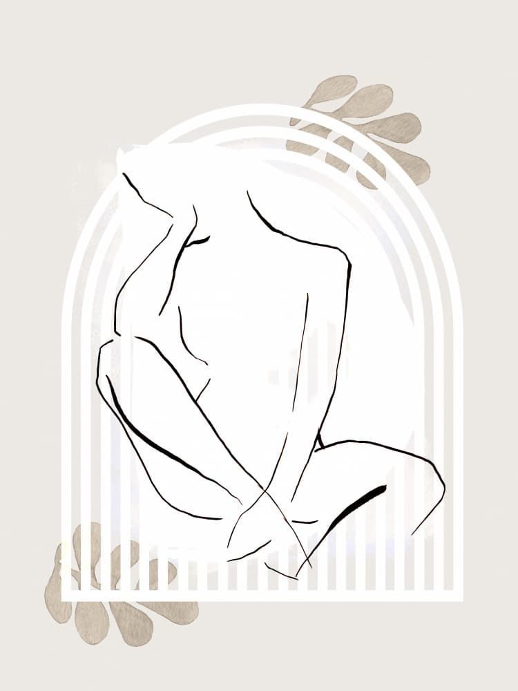 Graceful Linework by Treechild — canvas wall art