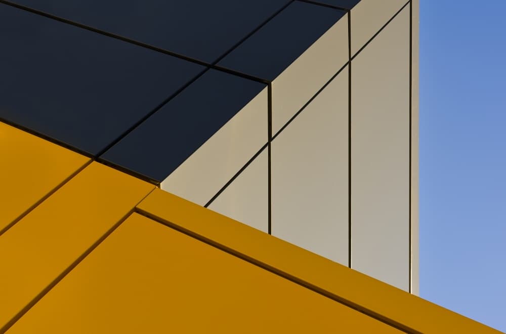 Modern Geometric Facade by Gerard Jonkman — canvas wall art