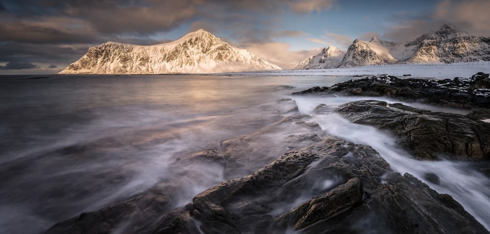 Majestic Winter Coast by Tom Meier — canvas wall art