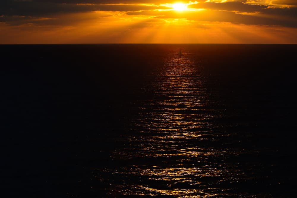 Golden Ocean Sunset by Tal Paz-Fridman — canvas wall art