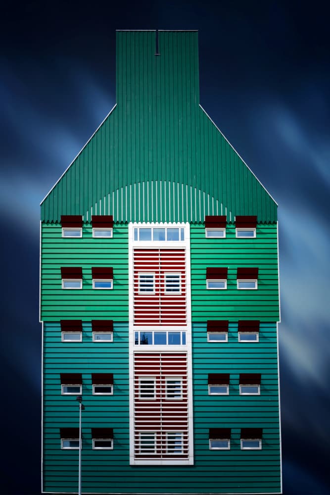 Vibrant City Architecture by Erhard Batzdorf — canvas wall art