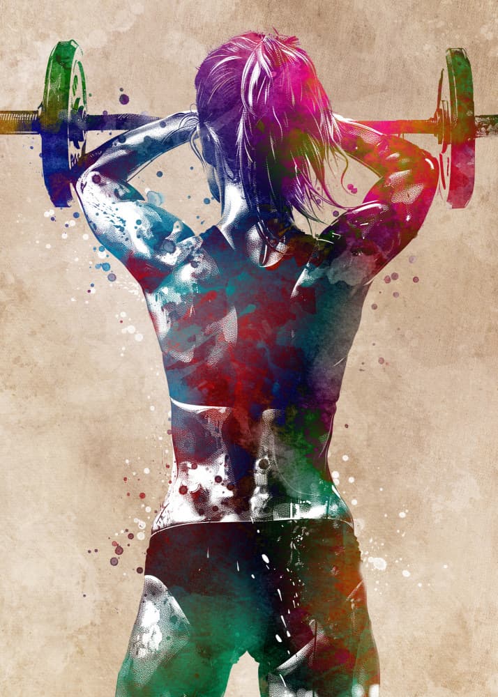 Vibrant Strength by Justyna Jaszke — canvas wall art