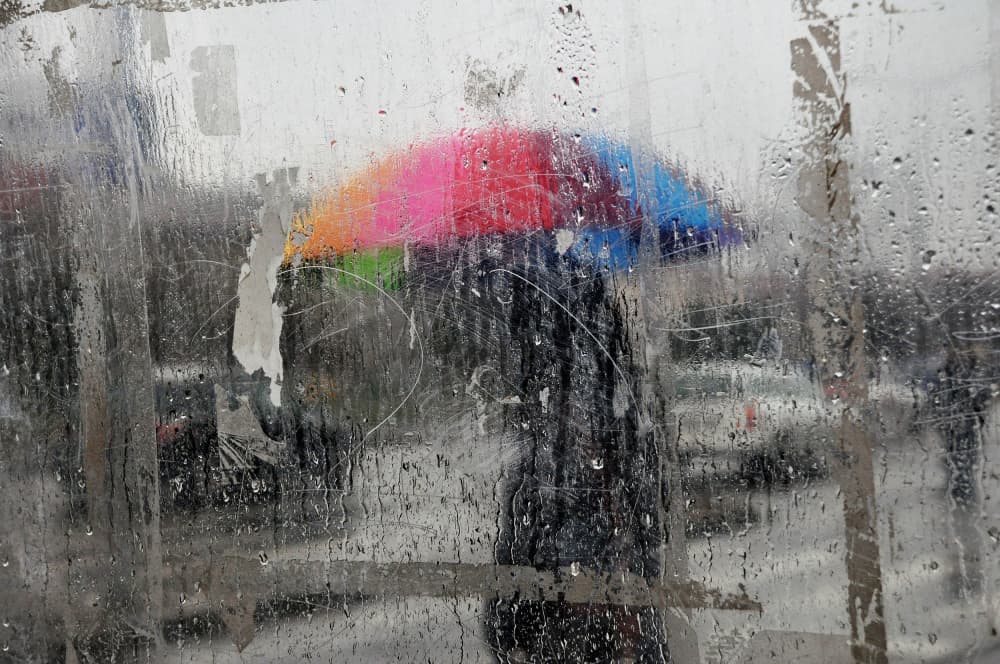 Rainy City Umbrella by Nicoleta Gabor — canvas wall art