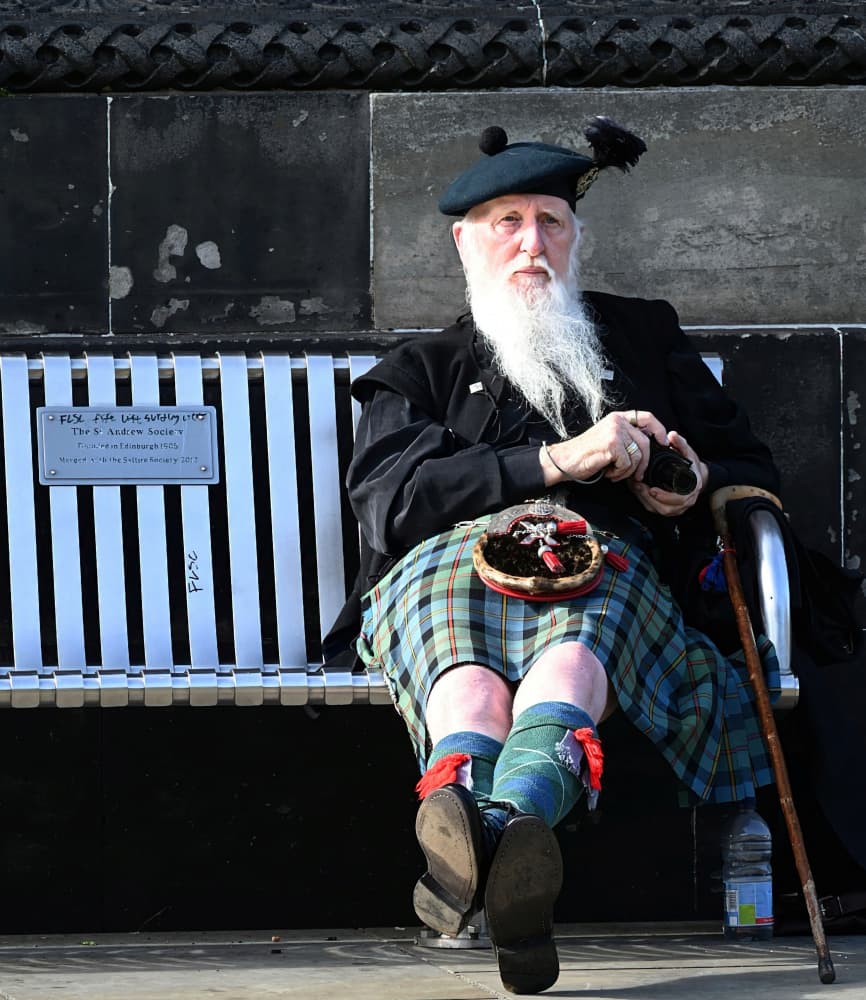 Proud Scotsman in Kilt by Ray Clark — canvas wall art