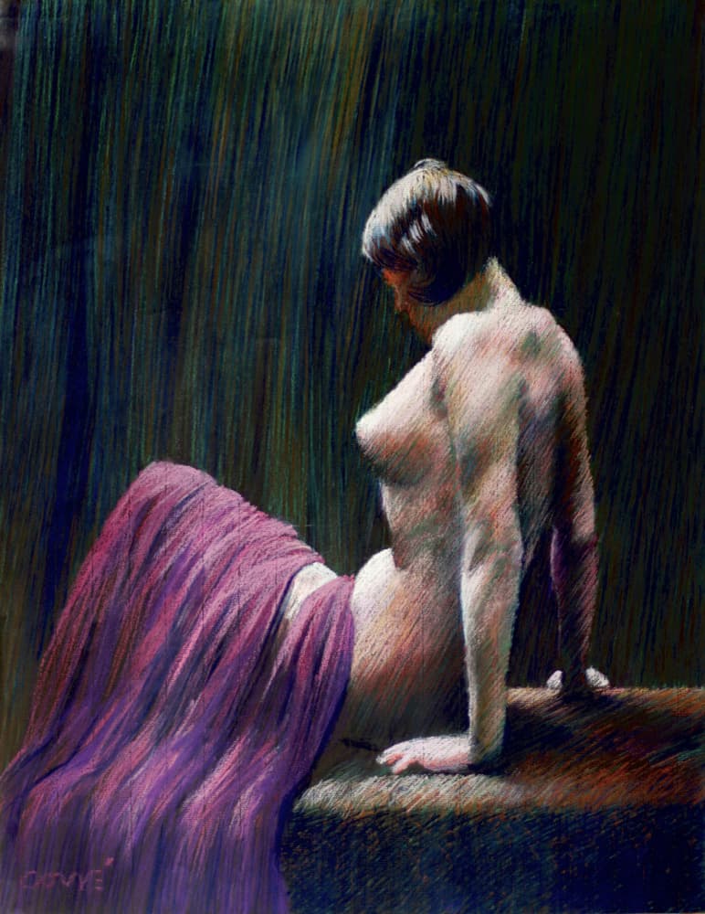 Contemplative Nude Figure