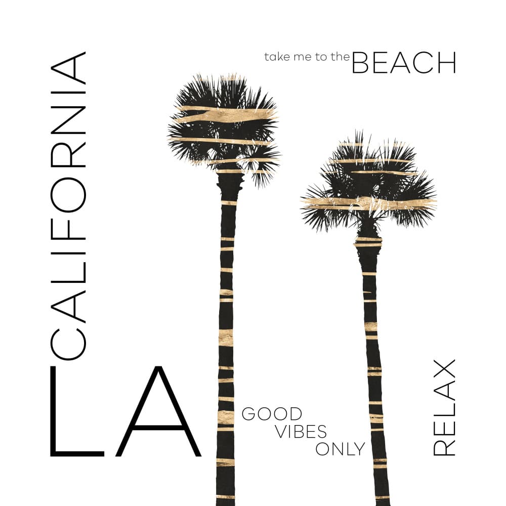 California Beach Vibes by Melanie Viola — canvas wall art