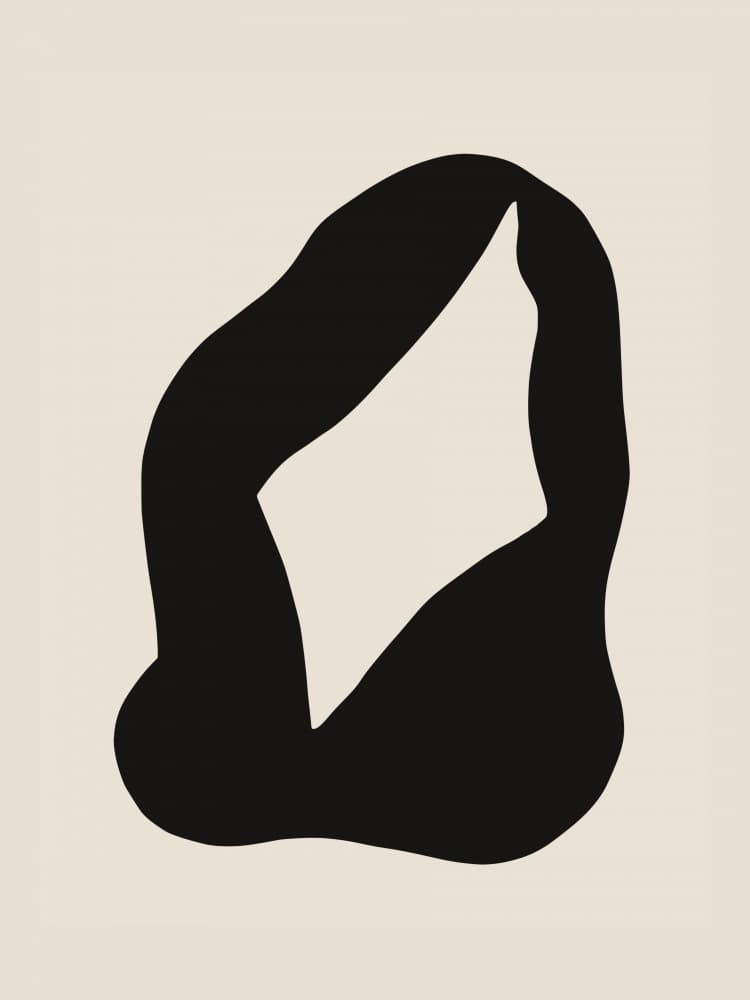 Abstract Organic Form by Little Dean — canvas wall art