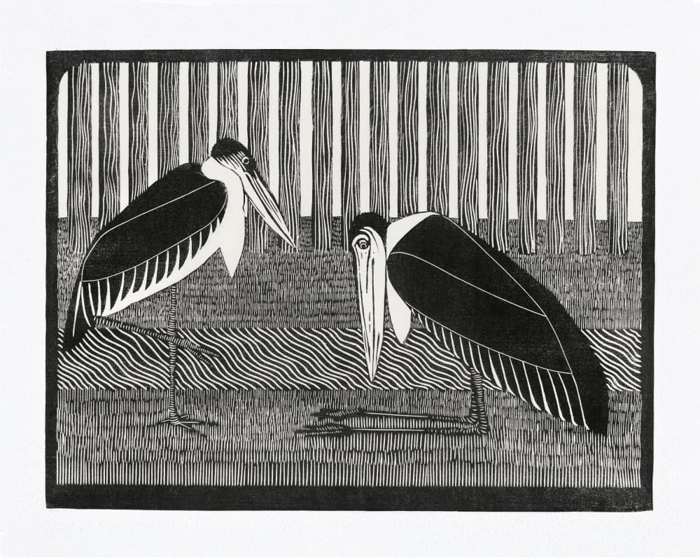 Two Maraboos by Samuel Jessurun De Mesquita — canvas wall art