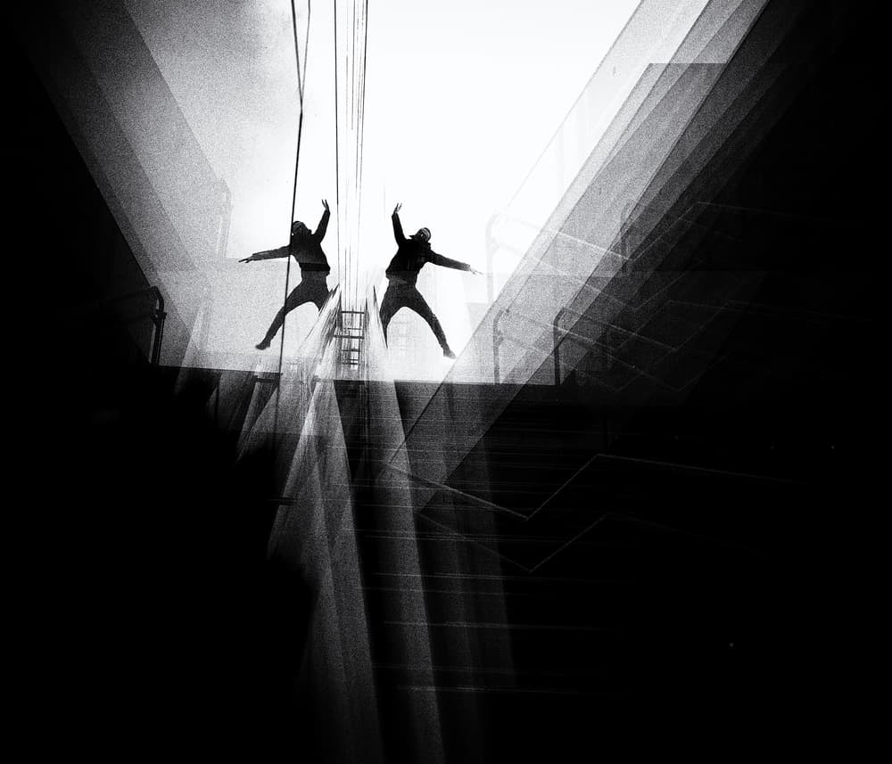 Silhouettes In Motion by Mirela Momanu — canvas wall art