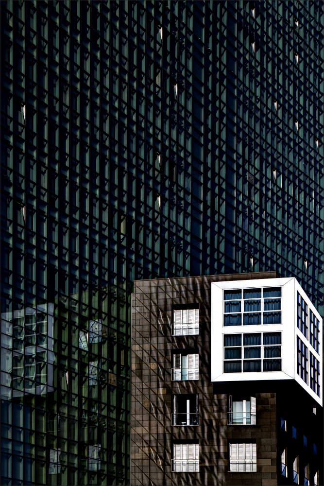 Urban Geometry Reflections by Gilbert Claes — canvas wall art