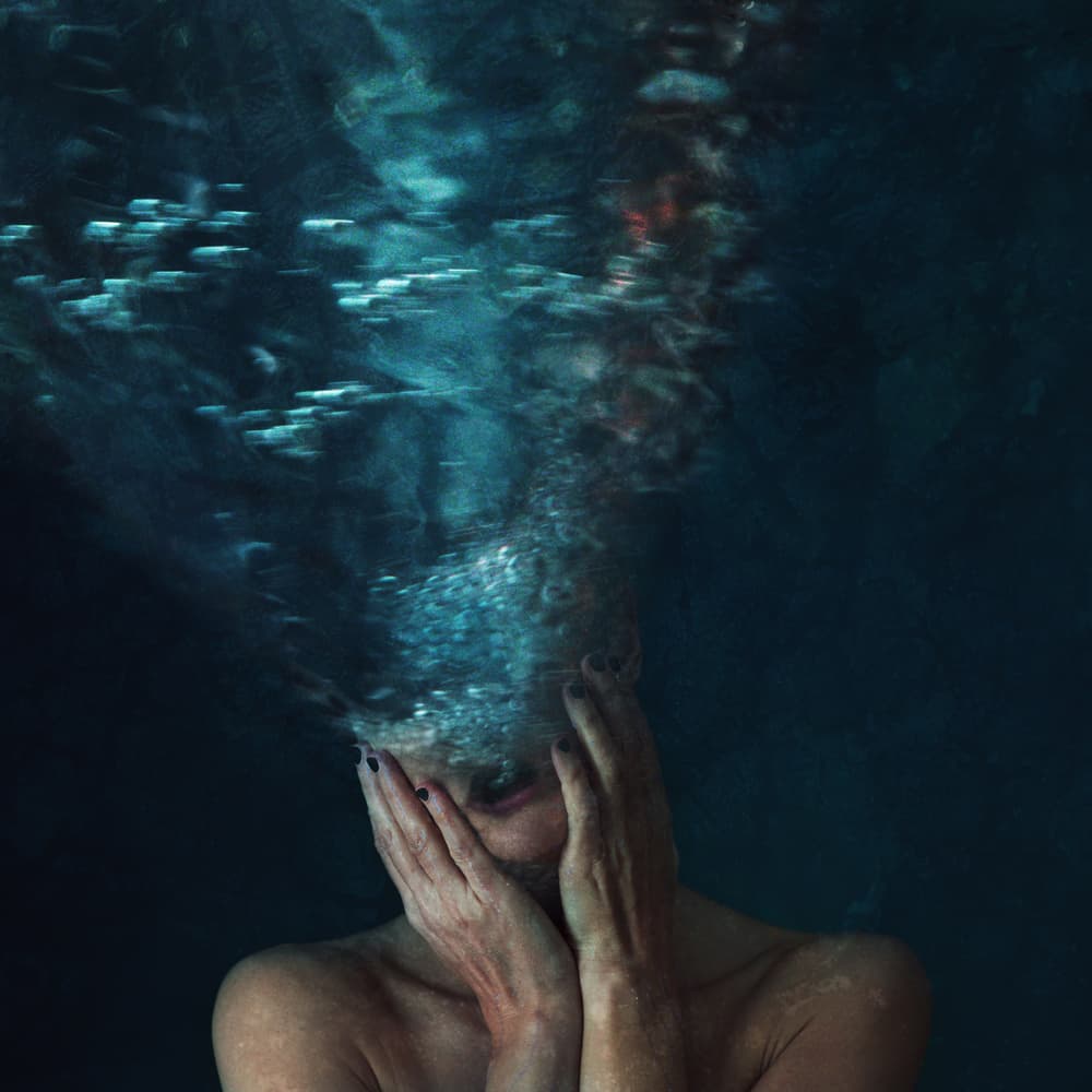 Deep Blue Melancholy by Laura Benvenuti — canvas wall art