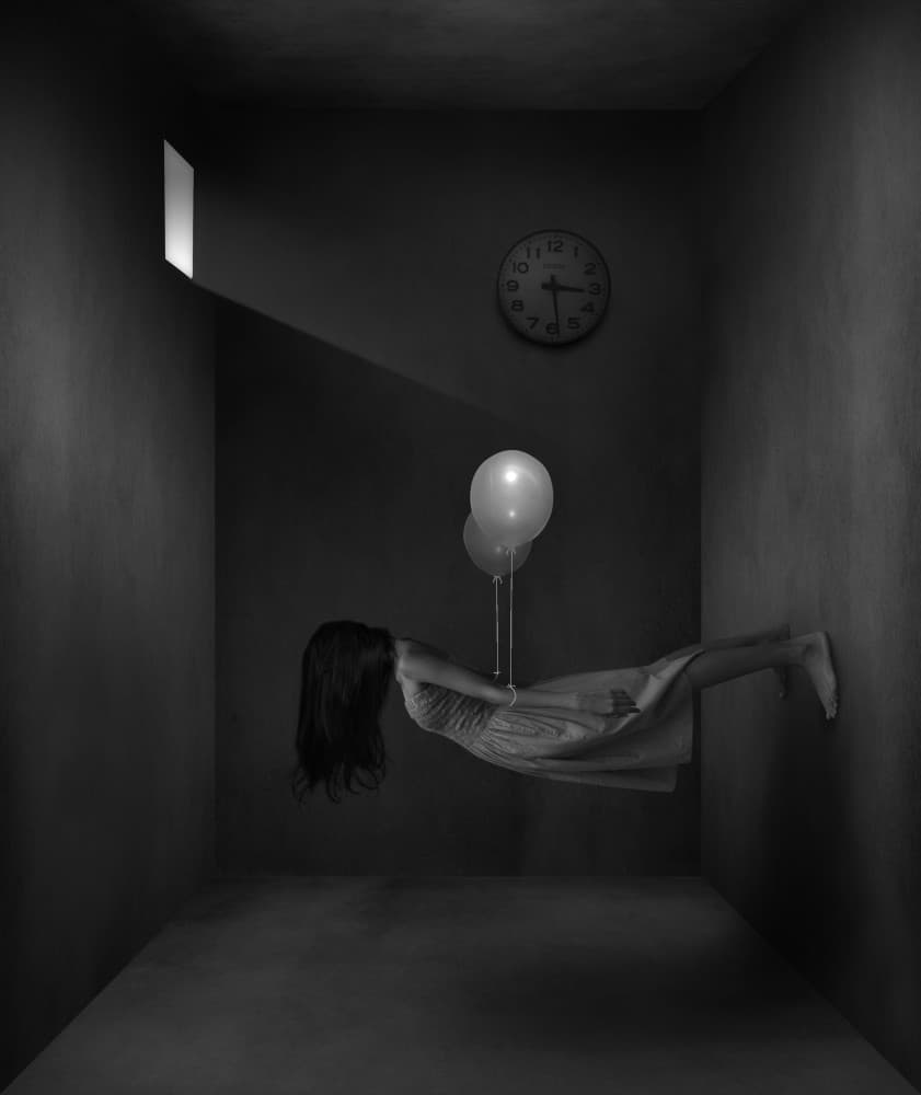 Floating Girl Dream by Hari Sulistiawan — canvas wall art