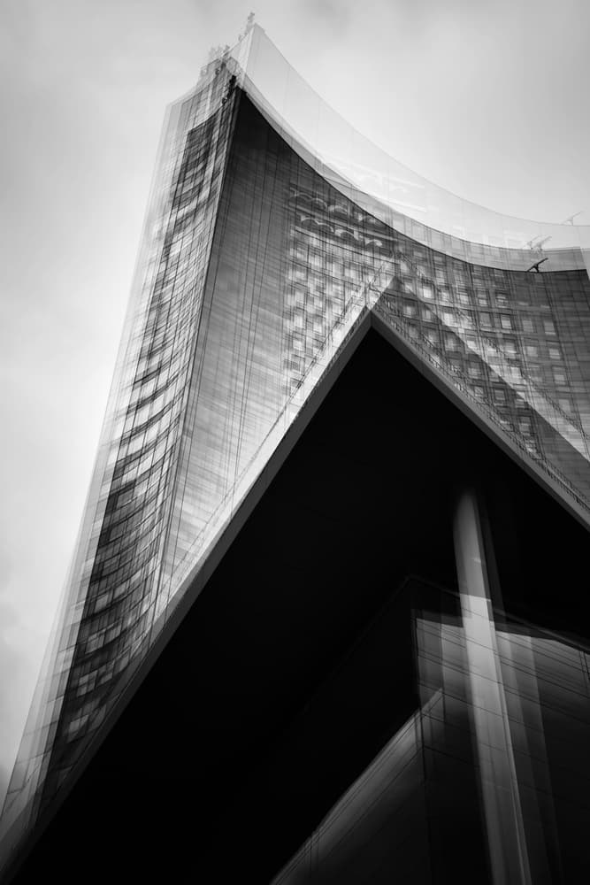 Dynamic City Ascent by Peter Pfeiffer — canvas wall art