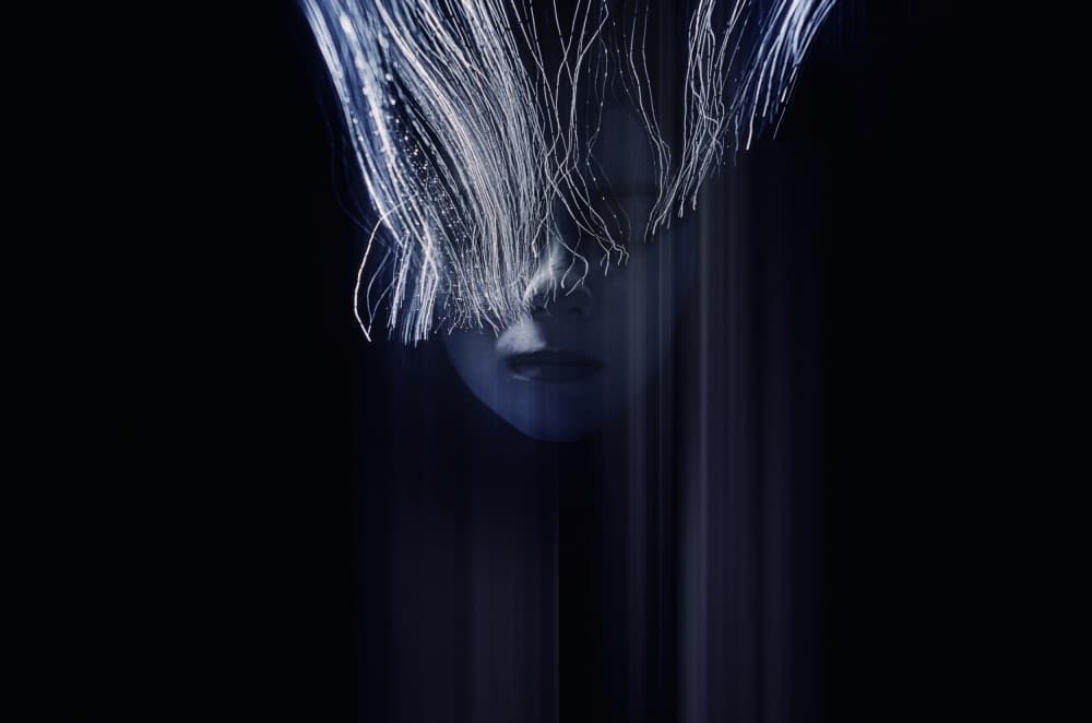 Ethereal Glowing Hair by Desislava Ignatova — canvas wall art