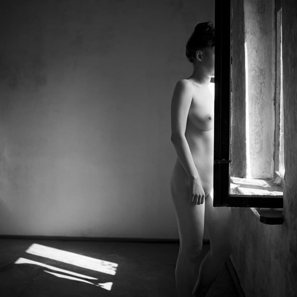 Nude In Window Light by Rafał Kaźmierczak — canvas wall art