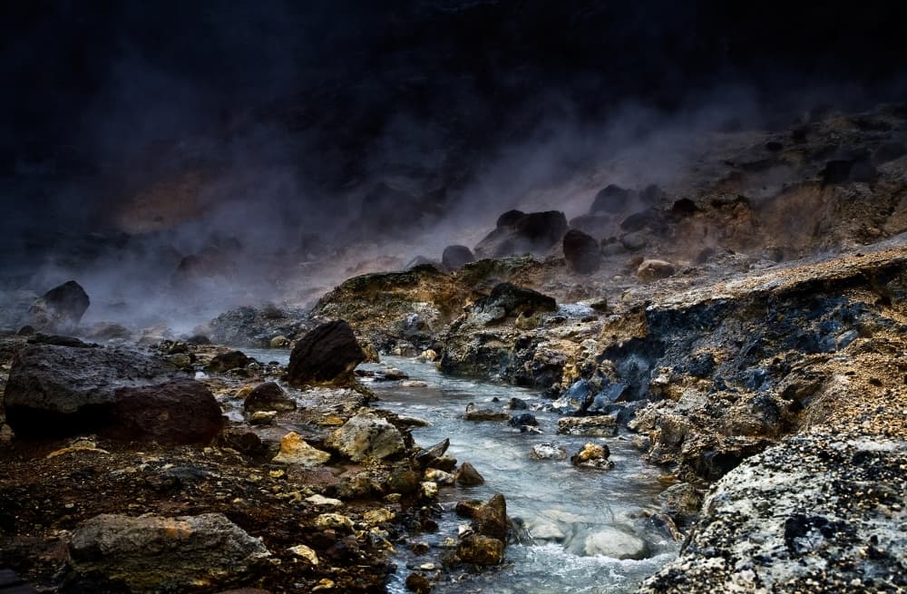 Dramatic Volcanic Landscape by Par Soderman — canvas wall art