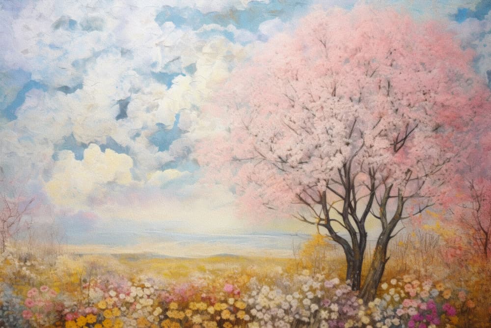 Spring Blossoms Field by Bilge Paksoylu — canvas wall art