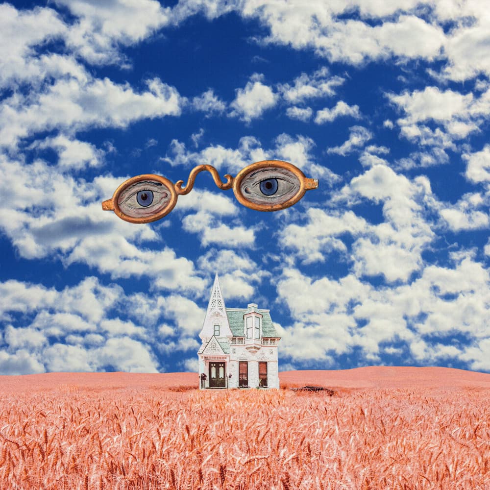 Floating Eyes Dream House by CosmoZach — canvas wall art