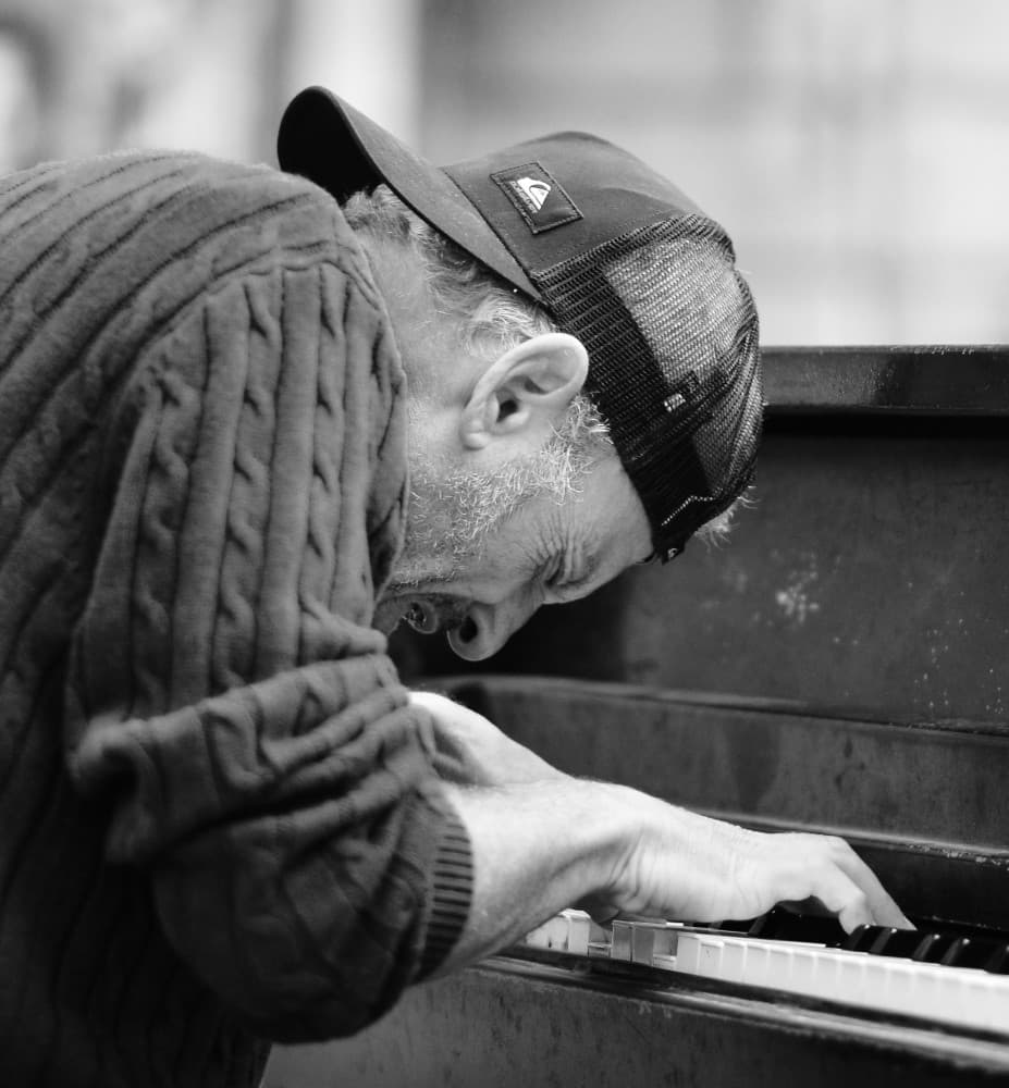 Passionate Piano Player by Itzik Einhorn — canvas wall art