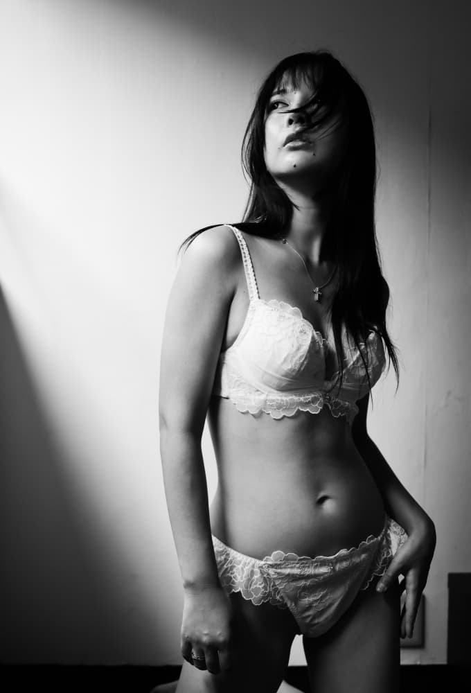 Elegant Lingerie In Shadow by Tsutomu Sakamoto — canvas wall art