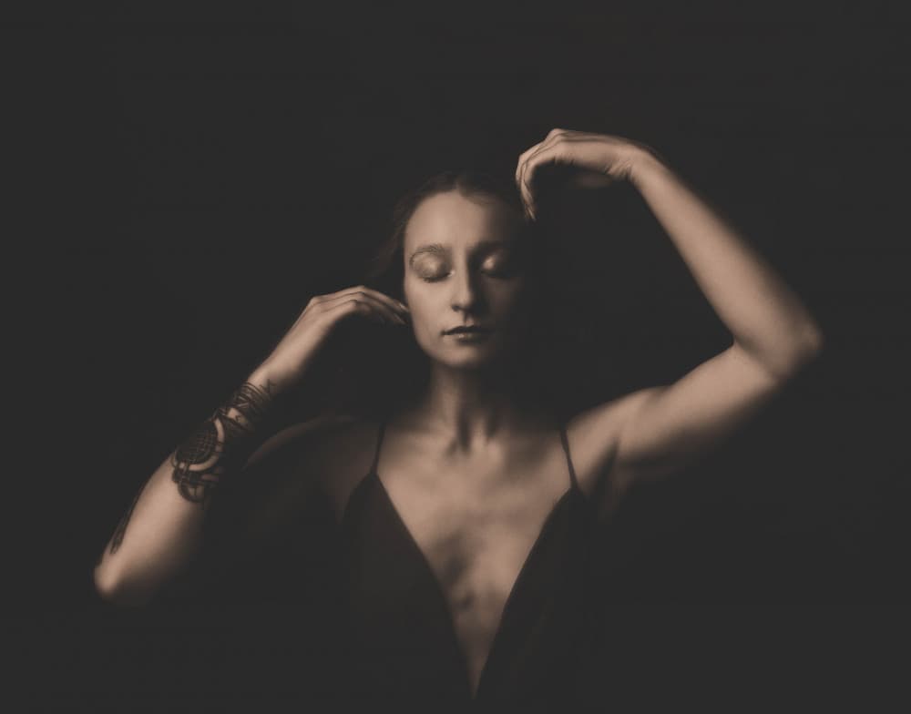 Elegant Pensive Woman by Yuri Shepelev — canvas wall art