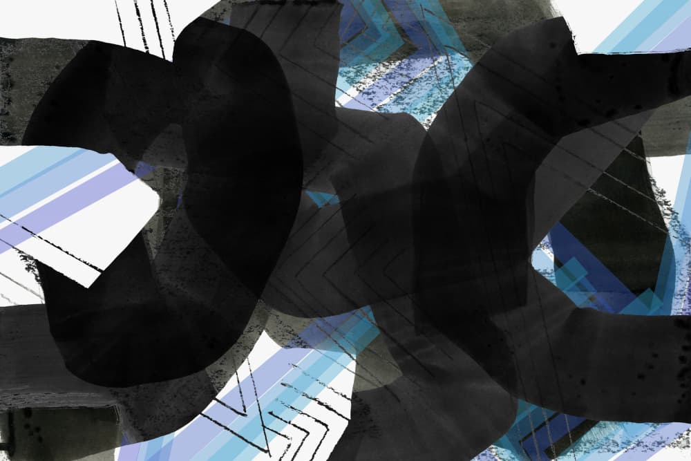 Dynamic Abstract Shapes by cartissi — canvas wall art
