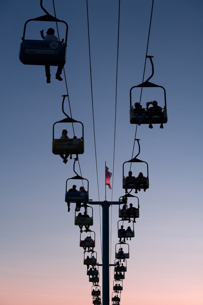 Gondolas at Dusk by Li Jian — canvas wall art