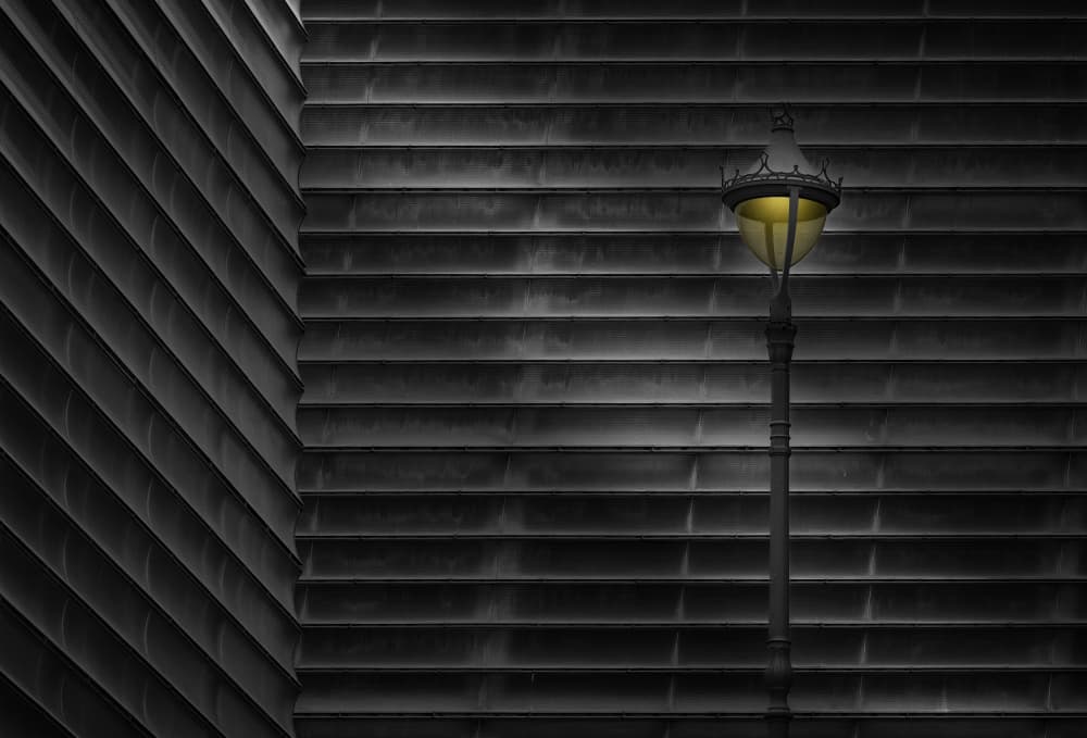 Glowing Urban Lines by Wim Schuurmans — canvas wall art