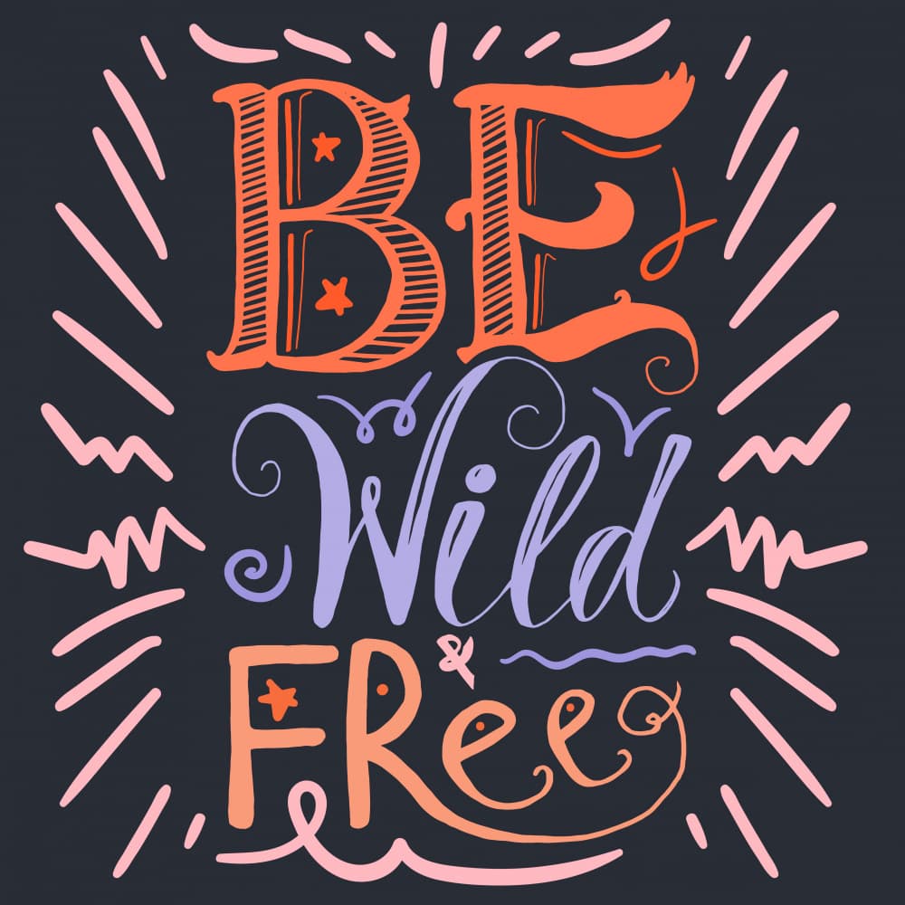 Be Wild Free Spirit by Marika Barsrsind — canvas wall art